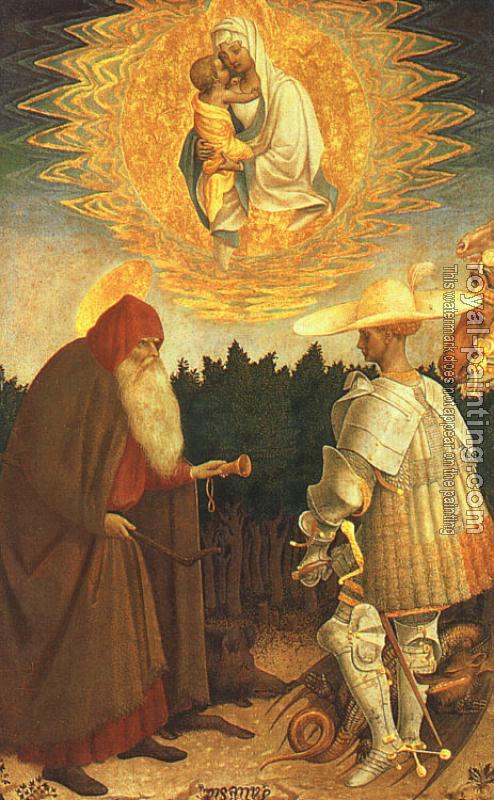 Pisanello : The Virgin and Child with Saints George and Anthony Abbot